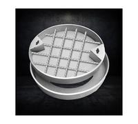 Recessed Heavy Duty Round Drain Cover, Invisible Flush-Fit Design Sewage Basin Cover for Patios, Driveways, Sidewalks
