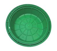 Recessed Invisible Sewage Basin Cover Resin Round Manhole Frame Septic Tank Cover 90x90CM (35.4x35.4IN) for Enhanced Drainage Solutions