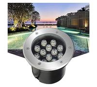 Recessed LED Underwater Spot Light IP68 Waterproof Round Pond Pool Lighting 24V Low Voltage 304 Stainless Steel for Water Features, Fountain Pools, Ponds, Squares, Gardens ( Color : Cold White , Size