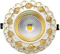 Recessed Lighting Housing Trim Kits 3W/5W European-Style Led Recessed Downlight Spotlight Cob Downlight Ceiling Light Hole Light Opening Embedded Integrated Spotlight Hob-4000k Nature Light 5w