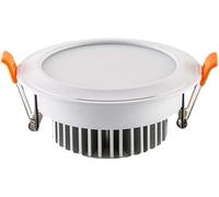 Recessed Lighting Housing Trim Kits Bathroom Ceiling Light Ultra-Thin Recessed Downlight Home LED Landscape Light 5W-24W Tri-Color Light Hidden Floodlight Living Roo,White Light-7w