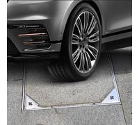 recessed manhole cover 20 22 24 28 32 36 40 Inch Manhole Cover, Invisible Flush-Fit Design Sewage Basin Cover, Commercial Septic Tank Lid with Base for Outdoor/ Yard/ Driveway/ Pavement(22x28in(56x71c