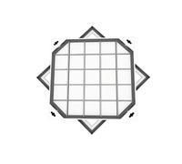 Recessed Manhole Cover Aluminum Alloy Access Cover & Frame 700x700x80mm Outdoor Drainage Solution for Patios & Gardens Silver Finish