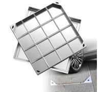 Recessed Manhole Cover and Frame, Stainless Steel Invisible Embedded Lid for Outdoor Driveways, Patios, and Pavements