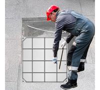Recessed Manhole Cover & Frame - 304 Stainless Steel Hidden Inspection Chamber Lid - 24"-40" Sizes, 1/2/3/4 Pack Options (2 Pack, 28 Inch) for Driveway Use
