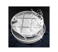 Recessed Manhole Cover & Frame - Access Inspection Lid for Septic Tanks 40x40x5cm (15.7x15.7x2in) - Durable Sewage Inspection Cover Heavy-Duty Design