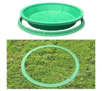 Recessed Manhole Cover Hidden Sewage Manhole Cover Round,Waterproof Green Resin Invisible Manhole Drain Lids, Septic Tank Lid with Hooks Easy Lifting(Round 50 * 50CM/19.7 * 19.7IN)