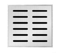 Recessed Manhole Cover, Stainless Steel Drain Grate Outdoor Drainage Cover, For Roadside Driveways Car Parks Street Ditch Gully, Silver(200 * 200 * 20 * 2mm)