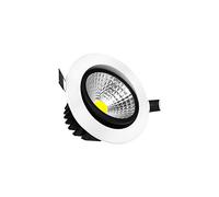 Recessed Modern 5/10/15W Rotatable Round COB Spot Lamp Embedded Aluminum tion Illumination LED Ceiling Panel Light Recessed Adjustable LED Spotlight Lighting for Kitchen ted