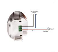 Recessed PIR Motion Sensor Detector Light Switch 110-240V Ceiling Occupancy Sensor with 360 Degree Detection Angle for Bathroom Toilet Energy Saving