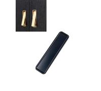 Recessed Pocket Door Pull Handle, Edge Flush Pull, Hidden Finger Pull, Modern Pocket Hardware for Sliding Door(Black,L10cm/3.93in)