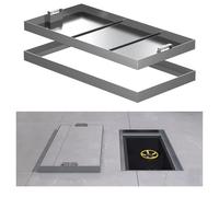 Recessed Recular Manhole Cover with Hidden Handle - Weatherproof Ideal for Indoor/Outdoor Use Secure Access for Utilities and Maintenance