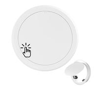Recessed Round Inspection Door, Circular Access Panel with Magnetic Switch, Push-to-Open Service Hatch for Plumbing and Valves,