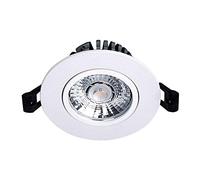 Recessed Round LED Downlight, Aluminum Ceiling Light Fixture for Home, Energy-Efficient Embedded Spotlight, Modern Panel Lighting for Living Room, Kitchen & Office