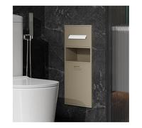 Recessed Shower Shelf with Trash Bin Vertical Double-Layer Organizer for Bathroom Storage, Modern Wall Niche 20x50x14cm