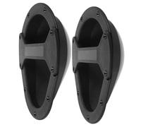 Recessed Speaker Handles Replacement Black Plastic Pulls 2pcs | Sturdy and Stable Accessory, Easy Adjustment, Ergonomic Pull Handle, Sleek Modern Style