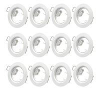 Recessed Spotlight Frame SD-863 White Including GU10 Fitting - Pack of 12