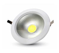 Recessed Spotlight LED COB 20W 6400K° White Body 120 lm/W V-TAC