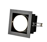 Recessed Square LED Ceiling Panel Black Finish Recessed Down Light Spotlight 5W 9W ted LED Spotlight Super Bright Daylight White for Home Living Room Bedroom Kitchen ted