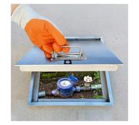 Recessed Stainless Steel C Hatch Durable Metal Inspection Cover for Yard Patio Garden Access Secure Floor Access Solution Weather Resistant Design