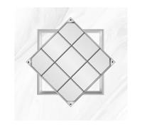 Recessed Stainless Steel Manhole Cover, Durable and Weather-Resistant for Urban Sidewalks and Garden Pathways