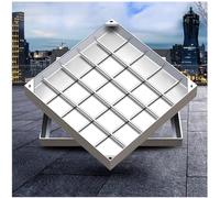 Recessed Stainless Steel Septic Tank Cover and Lid, Invisible Manhole Frame, Rectangular Design for Durable Wastewater Management