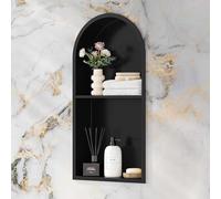 Recessed Stainless Steel Shower with Shelf Double Arch Wall rt for Stylish Bathroom Storage and Easy to Install Perfect for nizing Essentials