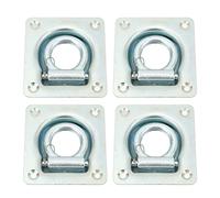 Recessed Tie Down D Rings Flush Hatch Pull Ring Handle Stainless Steel 4PCS Universal Accessories 2000lb Breaking Force