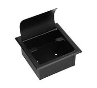 Recessed Toilet Paper Holder, Stainless Steel Wall Mount Black Finish with Cover Roll Paper Holder Tissue Dispenser,Rustproof Bathroom Toilet Paper Roll Tissue Holder