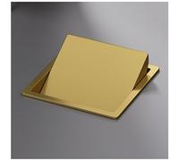 Recessed Trash Can Countertop Built-in Trash Chute, Kitchen Cabinet Embedded Trash Bin Wastebasket Swing Trash Can Lid, Stainless Steel Garbage Can Waste Containers, for Bathroom Hotel Restaurant