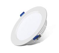 Recessed Ultra Thin Round Panel Ceiling Lights Anti-glare LED Embedded Integrated Ceiling Flat Lamps Aluminum White Recessed Mounted Downlight Floodlight Clothing Store Cafe Mall Ceiling Spotlig