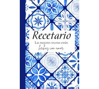Recetario Familiar [TALAVERA] pasta dura, escribe 94 RECETAS familiares: Las mejores recetas están hechas con amor (RECETARIOS FAMILIARES)