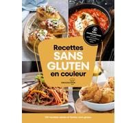 Recettes sans gluten en couleur: 100 recettes saines et faciles sans gluten. Pages de sommaire illustré, informations sur chaque recette, photographies en couleur