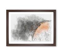 Rech for Tomorrow in Abstract Framed Print | A2 Walnut Framed Wall Art | Ready to Hang | Abstract Fantasy Picture | Living Room Bedroom Lounge Office