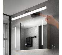Recharable LED Wall Light with Switch - Adjustable 3000K/4000K/6000K Metal Sconce for Bedroom, Bathroom, Makeup & Mirror Lighting Fixture