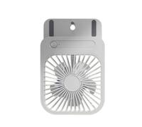 Rechargeable 1200mAh Desktop Fan With Mounting Space Saving Wall Cooling Device For Dorms Bunk Bed Student Bunk Bed