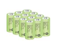 Rechargeable 2/3AA Solar Light Batteries for Garden Solar Lights Latest NiMH Technology (2-3AA, 2/3HR6, Two-Thirds-AA 30mm x 14mm) (12-Pack)