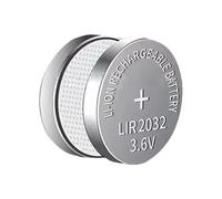 Rechargeable 3.6V Coin Battery - 3.6V Lithium Ion Coin Cell, Twin Pack Button Batteries | Long-Lasting Solution for Digital Watches, Electronic Wristwatch Replacement Batteries with Consistent