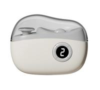 Rechargeable 3 Speed LED Trimmer - Electric Rotary Cutting System with Soft Filing Device, Elderly Friendly | Adult Salon Home Pedicure