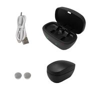 Rechargeable 312 Hearing Aid Batteries and Charger Case, Portable Hearing Aid Charger Replacement with 2 Packs 312 Rechargeable Batteries for Hearing Aid (Charger + 2pcs 312 Batteries)