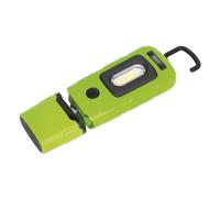 Rechargeable 360° Inspection Light 3W COB & 1W SMD LED Green Lithium-Polymer - S