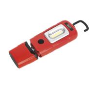 Rechargeable 360° Inspection Light 3W COB & 1W SMD LED Red Lithium-Polymer - Sea