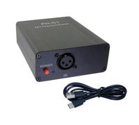 Rechargeable 48V Phantoms Power Condenser Mics Shockproof Metal Housing High Sensitivity For Outdoor Studio Mobile Use Rechargeable Battery Condenser Mics