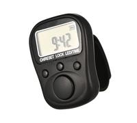 Rechargeable 6 Digit LCD Manual Counter with 7 Channel Multiple Task Management and Adjustable Silicone Rings for Fitness Tracking Multiple Event Tracking Device