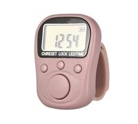 Rechargeable 6 Digit LCD Manual Counter with 7 Channel Multiple Task Management and Adjustable Silicone Rings for Fitness Tracking Multiple Event Tracking Device
