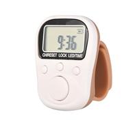Rechargeable 6 Digit LCD Manual Counter with 7 Channel Multiple Task Management and Adjustable Silicone Rings for Fitness Tracking Long Battery Lifespans Digital Counter