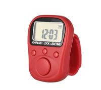 Rechargeable 6 Digit LCD Manual Counter with 7 Channel Multiple Task Management and Adjustable Silicone Rings for Fitness Tracking Multiple Event Tracking Device