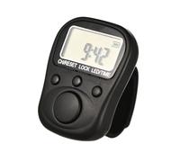 Rechargeable 6 Digit LCD Manual Counter with 7 Channel Multiple Task Management and Adjustable Silicone Rings for Fitness Tracking Multiple Event Tracking Device