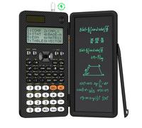Rechargeable 991ES EX Scientific Calculators with LCD Writing Tablet Foldable Portable with Notepad for Business High School 991 EX