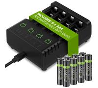 Venom Rechargeable Battery Charging Dock plus 8 x AAA 800mAh Batteries